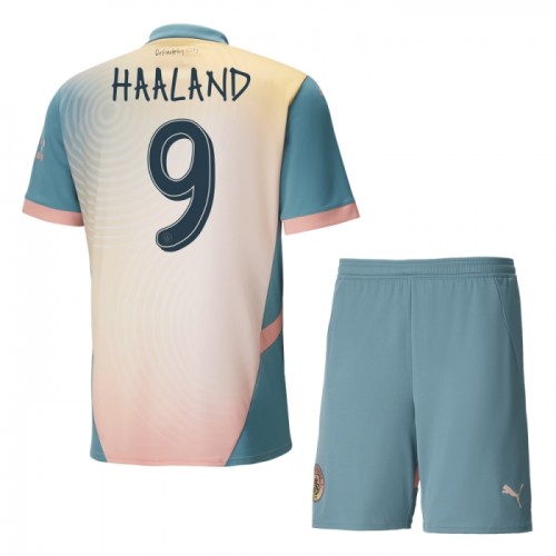 Manchester City Haaland 9 Pelipaita Neljäs 2024-25 - Lasten Manchester City Haaland 9 Pelipaita Neljäs 2024-25 - Lasten